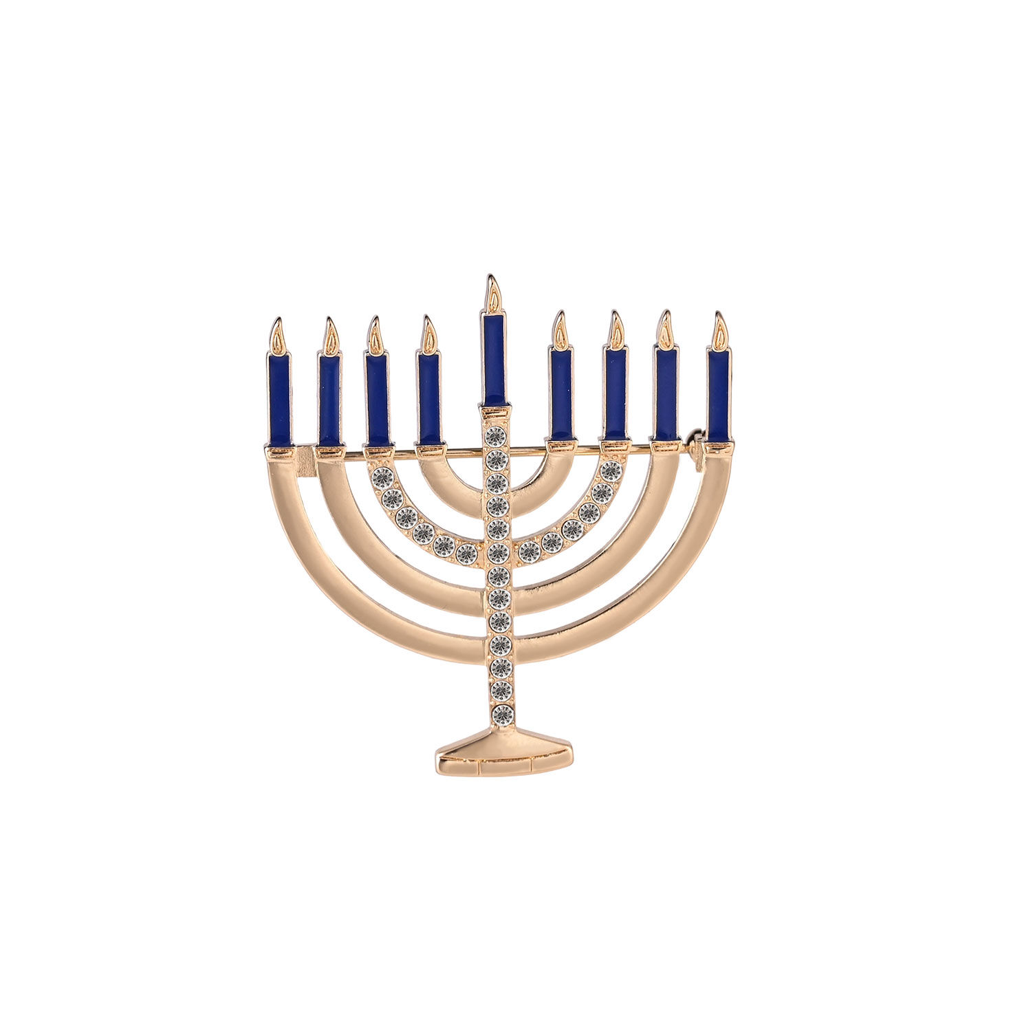 Menorah Enamel Pin