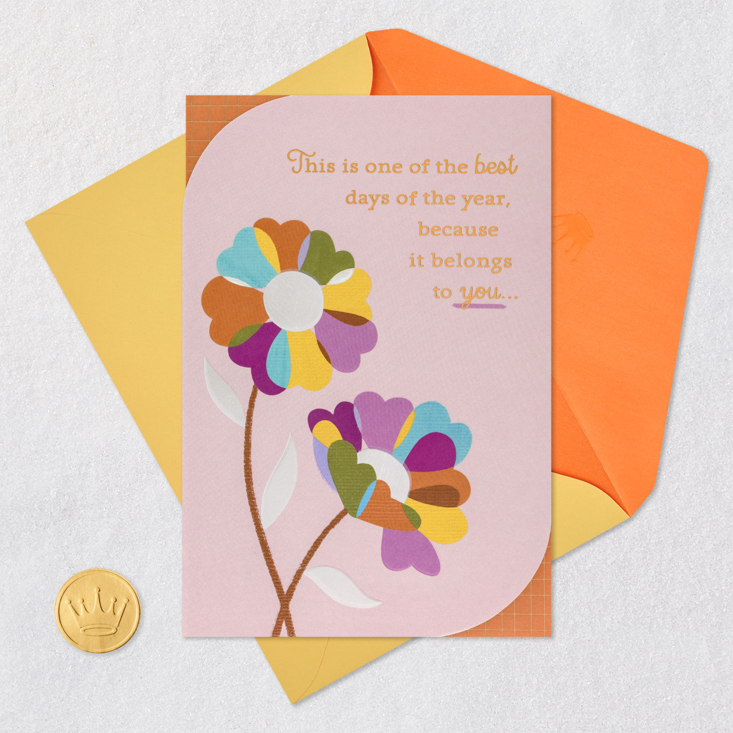 Colorful Flowers Birthday Card for Female Relative  image number 5