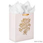 13" Pink and Gold Large Mother's Day Gift Bag With Tissue Paper, , large image number 4