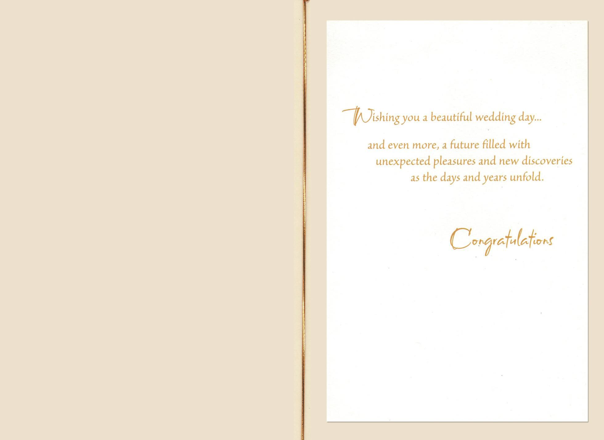 Origami Birds and Plum Blossoms Wedding Card