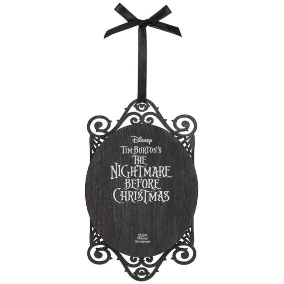 Disney Tim Burton's The Nightmare Before Christmas Jack and Sally Papercraft Ornament, , large image number 6