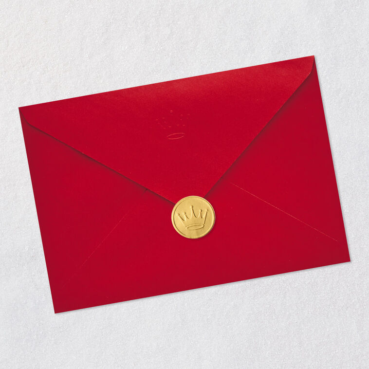 Vintage Car Christmas Card for Grandson Envelope Back with Seal image number 8