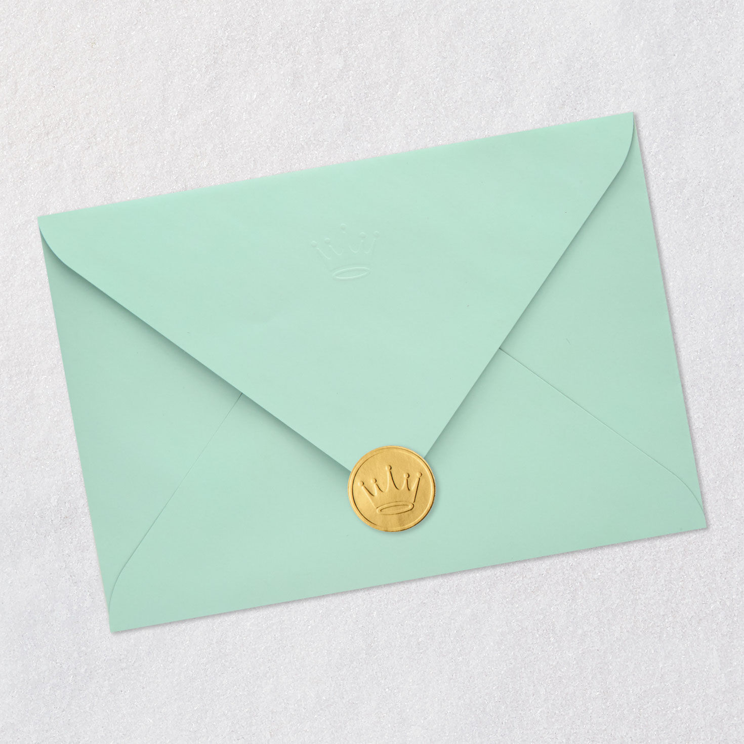 Abstract Heart Adoption Congratulations Card Envelope Back with Seal image number 8