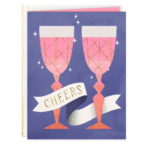 Cheers to Another Year of You Two Anniversary Card, 
