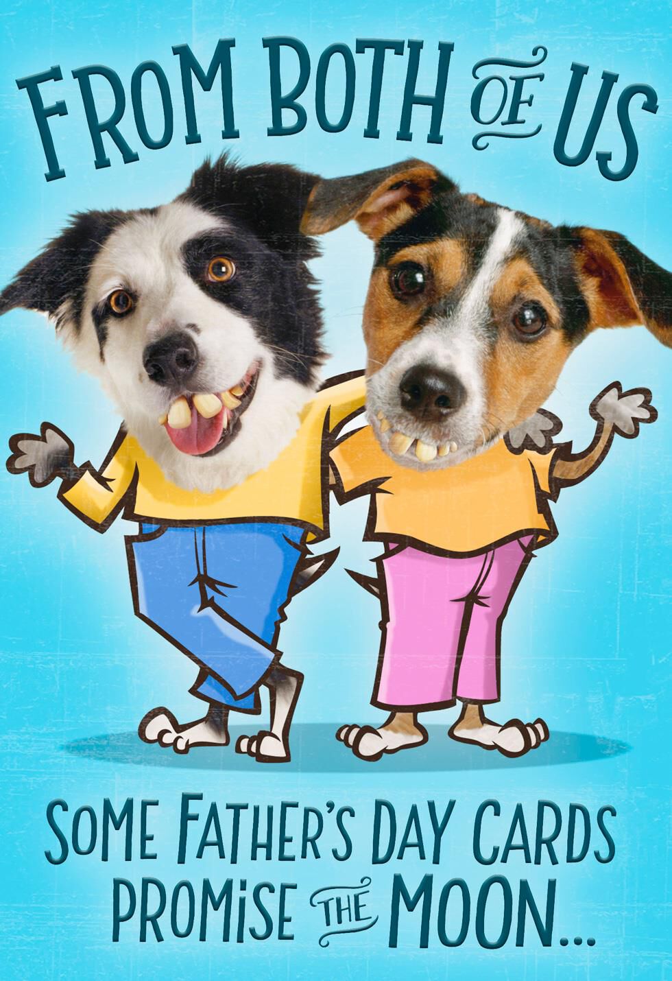 Mooning Dogs Pop Up Father's Day Card From Both of Us