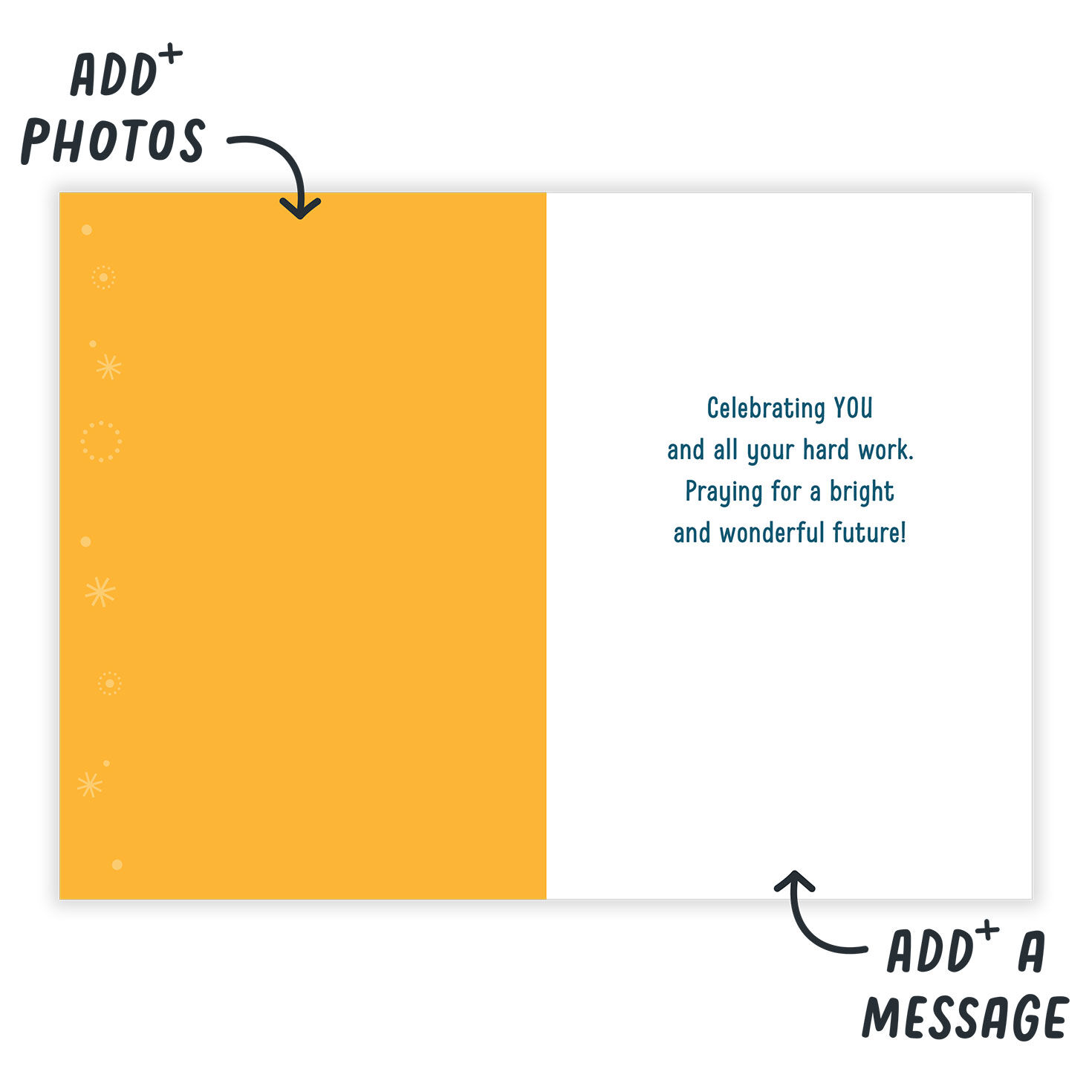 Stack of Books Personalized Grad Card  image number 3