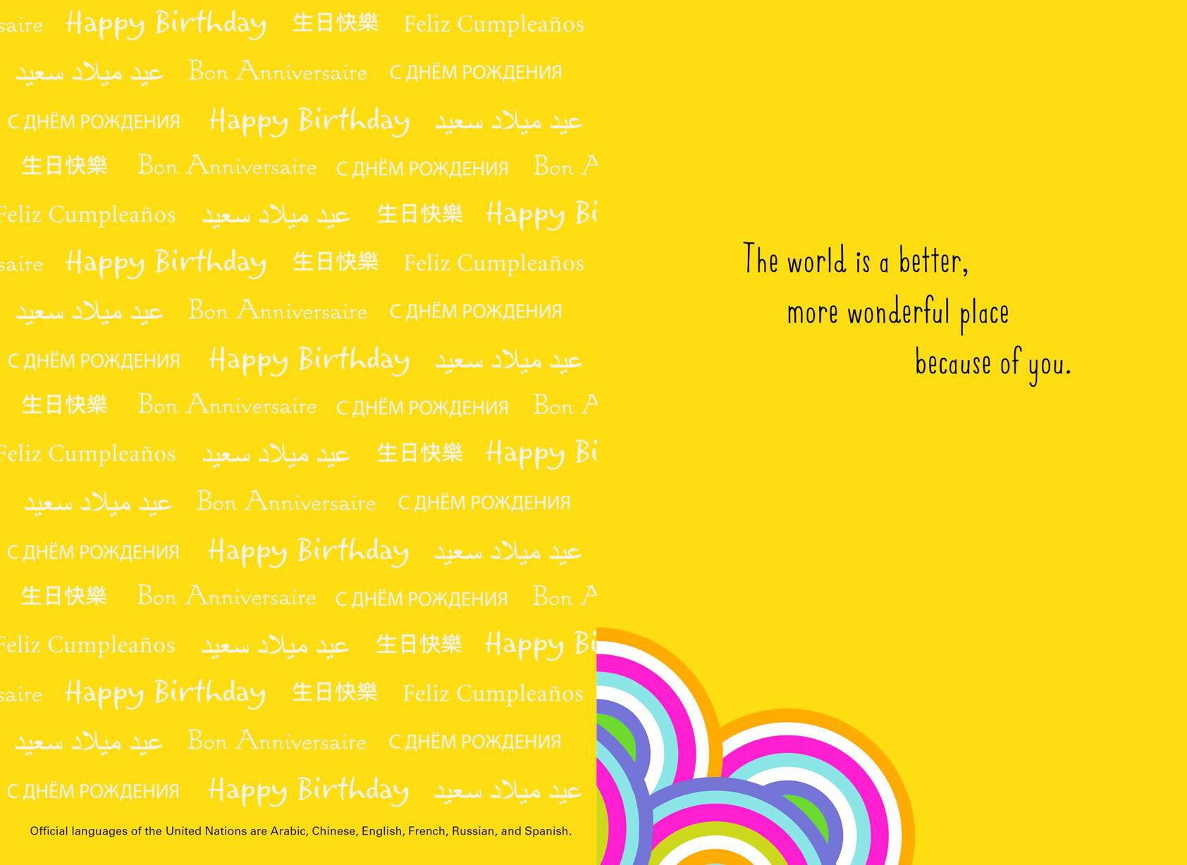 Children Around the World Birthday Card