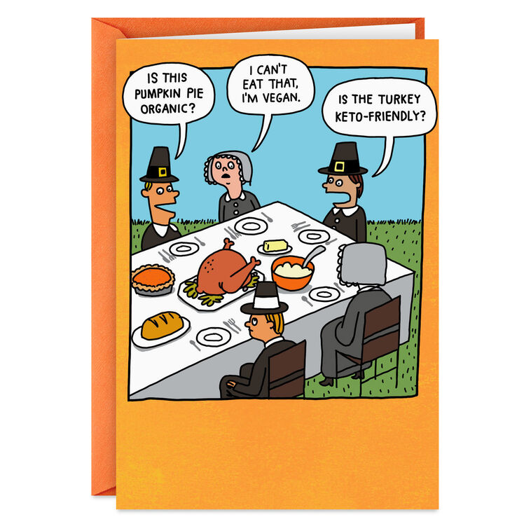 Avoid the Complainers Funny Thanksgiving Card