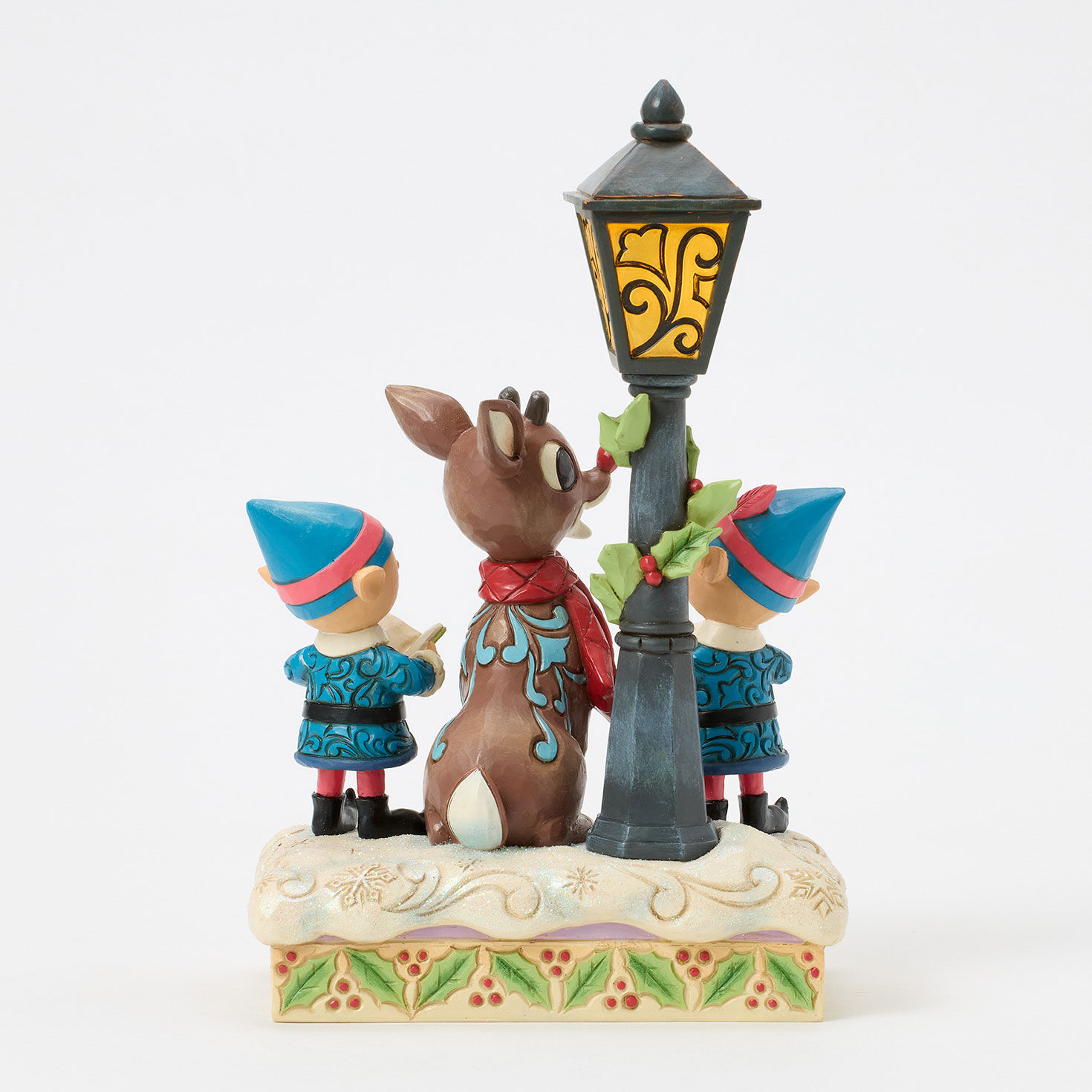 Rudolph the Red-Nosed Reindeer Light-Up Figurine back image number 3