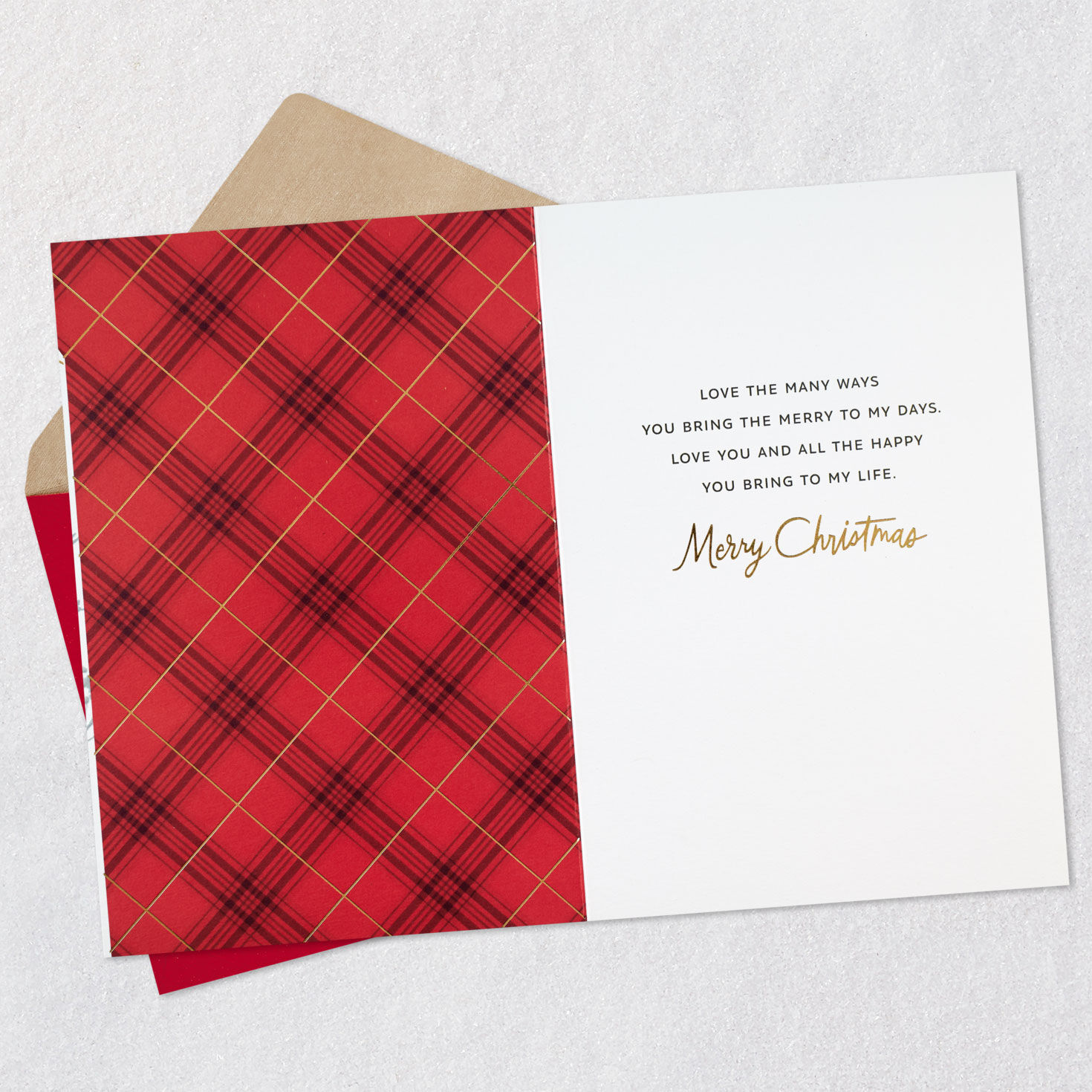 Merry Vintage Red Truck You're Loved Christmas Card, , large image number 3