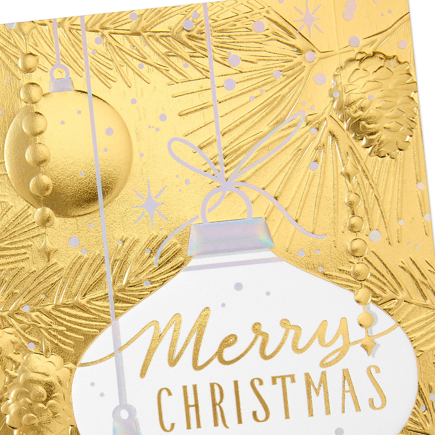 Elegant Gold Foil Ornaments Boxed Christmas Cards, Pack of 16, , large image number 5