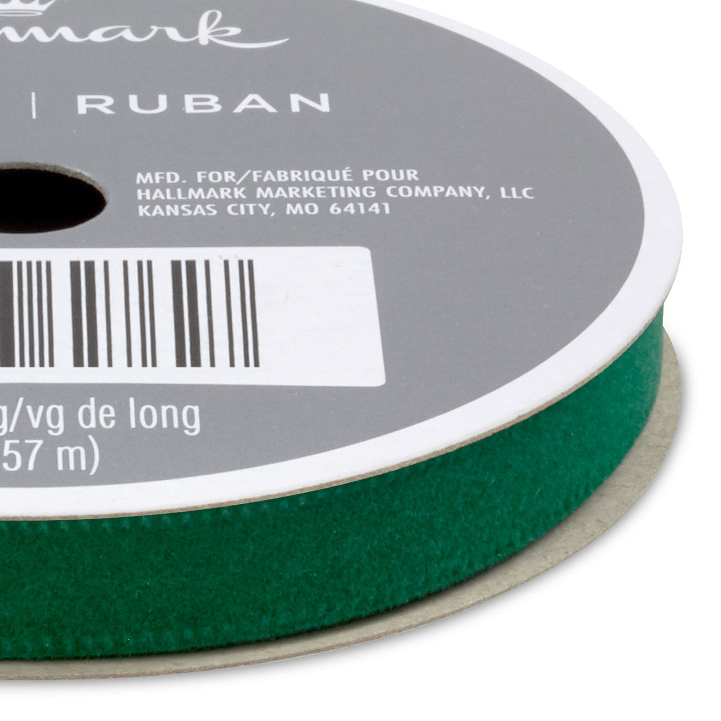 Forest Green Holiday Ribbon upclose detail image number 3
