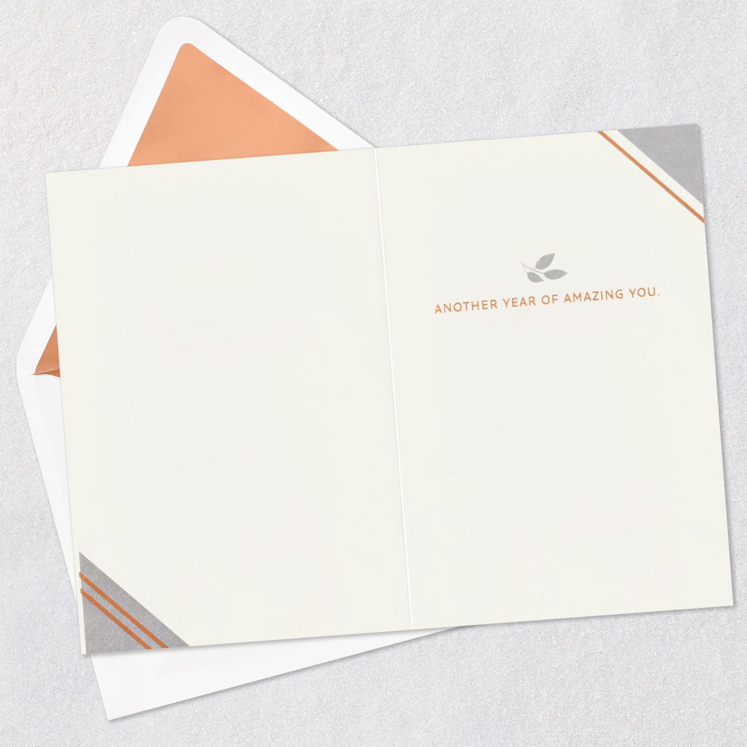 Deer in Woods Birthday Card for Him Open card with envelope image number 3