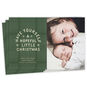 Green Plaid Personalized Christmas Photo Card front fanned image number 1