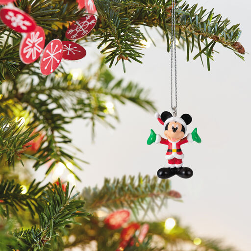 Mini Disney Mickey Mouse Merry Lil' Mickey Ornament, 0.8", 