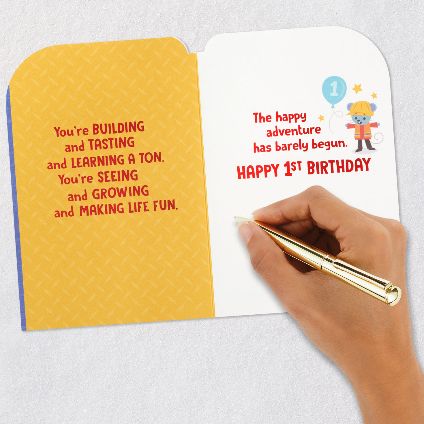 Construction Cake First Birthday Card for Boy, , large image number 7