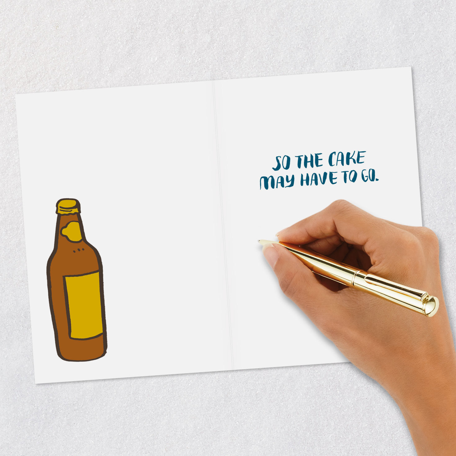 Beer and Cake Funny Birthday Card - Greeting Cards | Hallmark