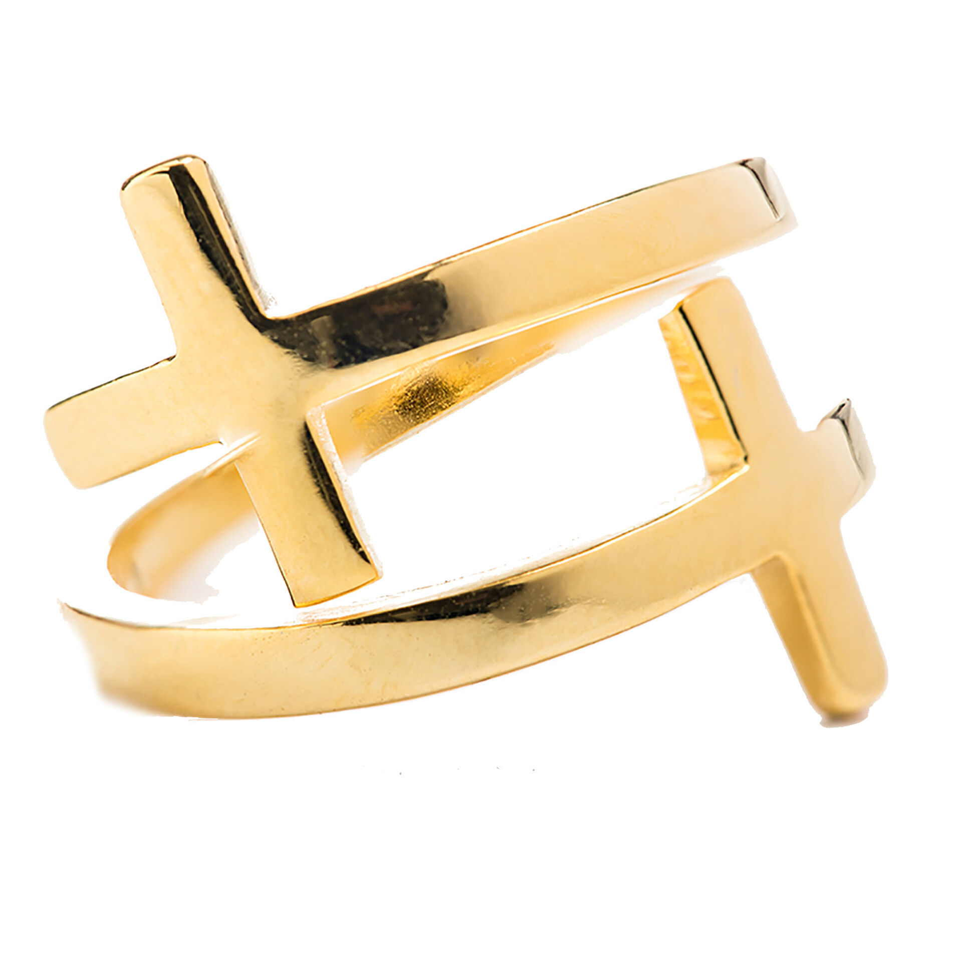 Pillar of Faith Gold Cross Ring Jewelry Hallmark