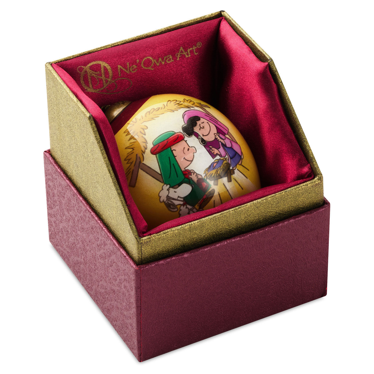 Peanuts® Ne'Qwa Art® Christmas Pageant Hand-Painted Glass Hallmark Ornament for only USD 40.49 | Hallmark