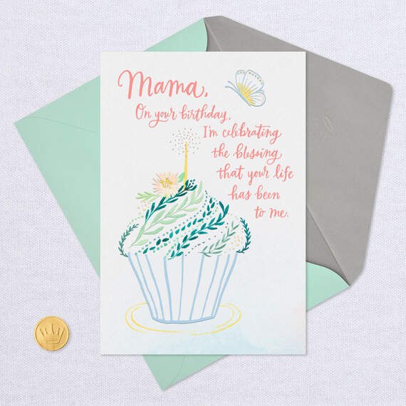 Mama, Your Life Is a Blessing Religious Birthday Card, , large image number 5