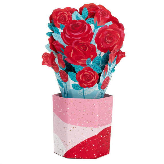 All My Love Rose Bouquet 3D Pop-Up Love Card, , large image number 2