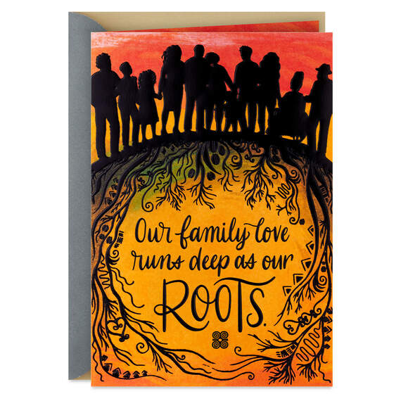 Our Family Love and Roots Run Deep Card, , large image number 1