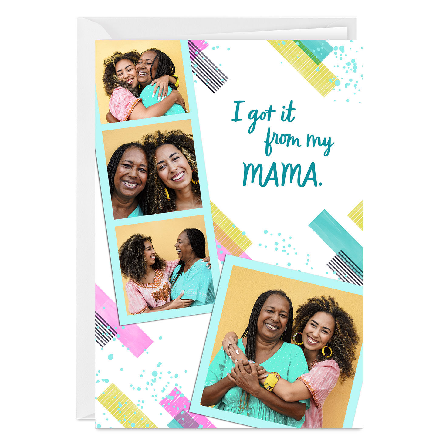 Got It From My Mama Photo Strip Custom Mother's Day Card for only USD 4.99 | Hallmark