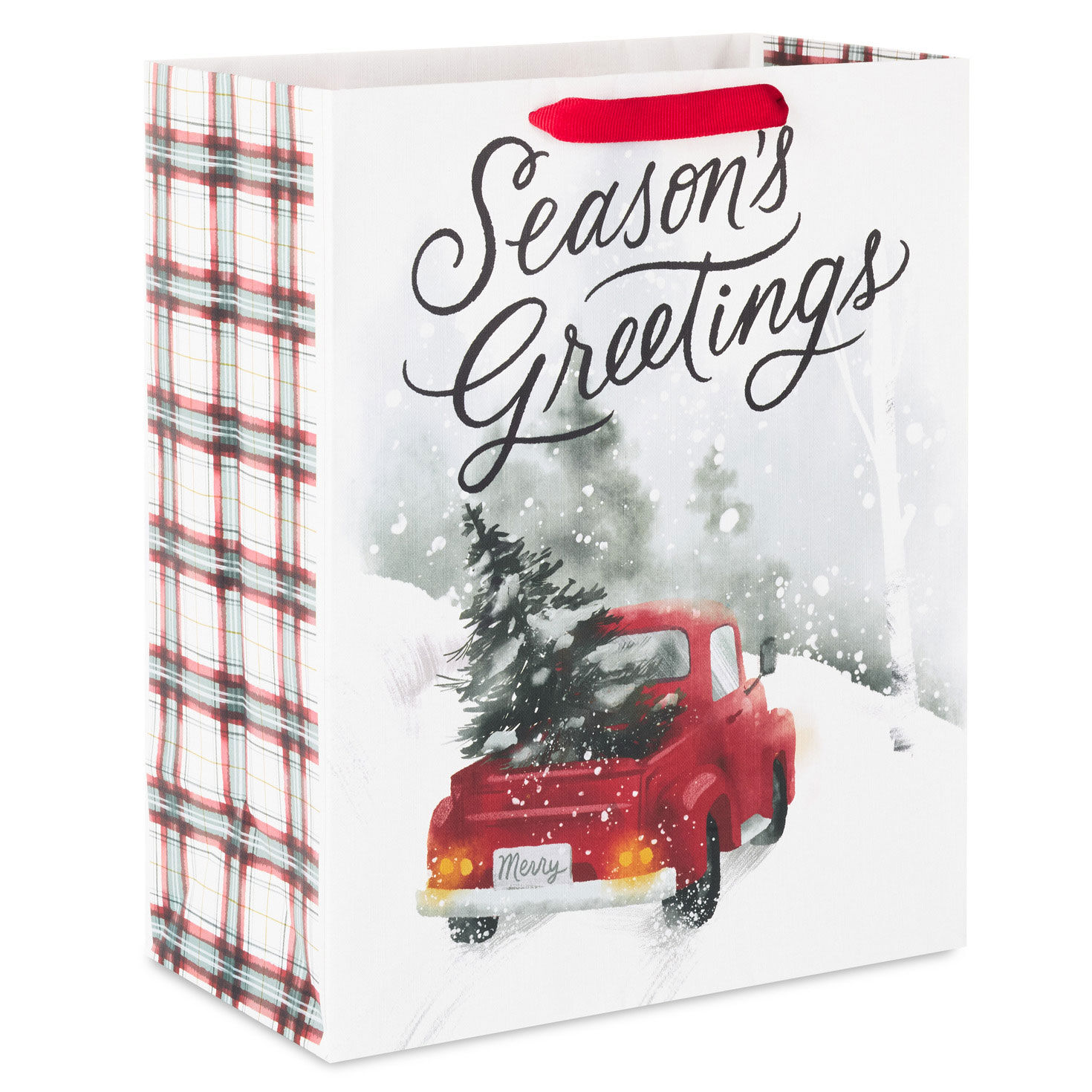 13" Antique Truck in Snow Large Christmas Gift Bag for only USD 4.49 | Hallmark