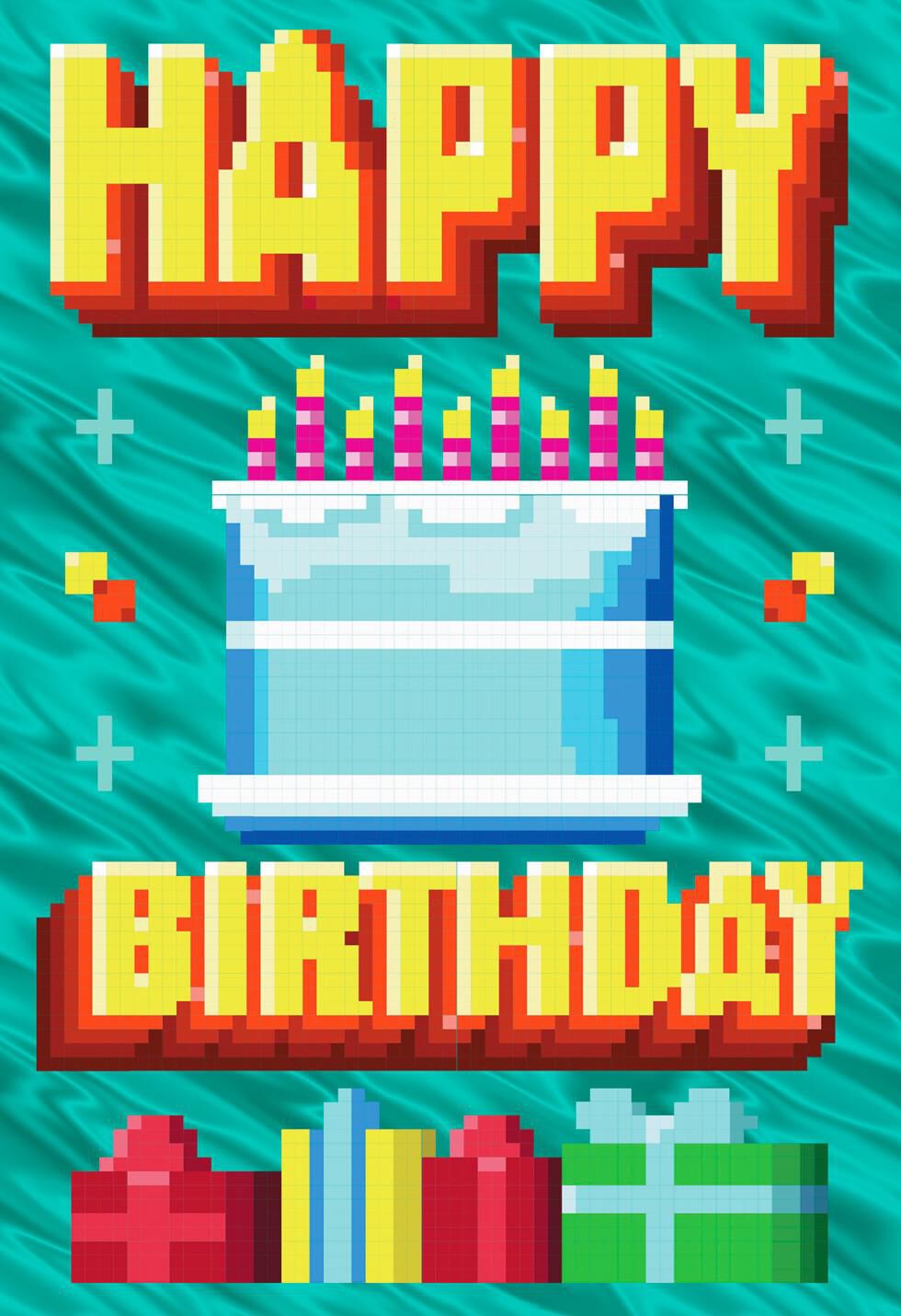 Foil Presents Musical Birthday Card