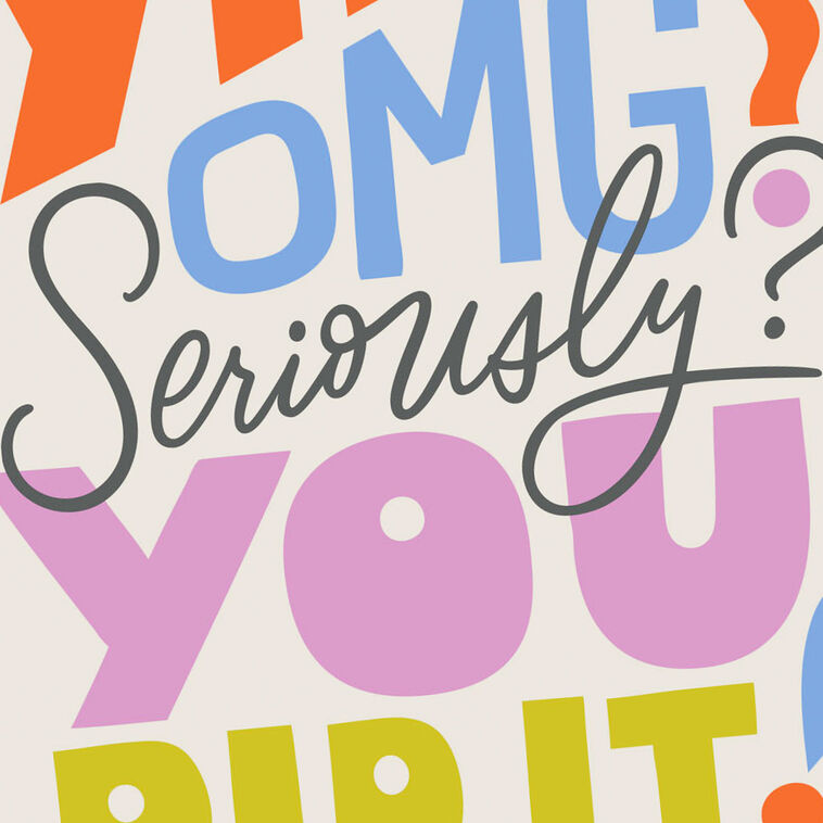 Colorful Lettering Congratulations Card Card Front Detail image number 4