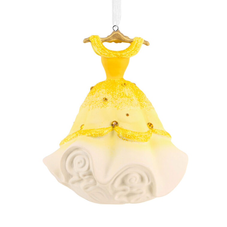 Disney Princess Belle's Gown Christmas Ornament back image number 6