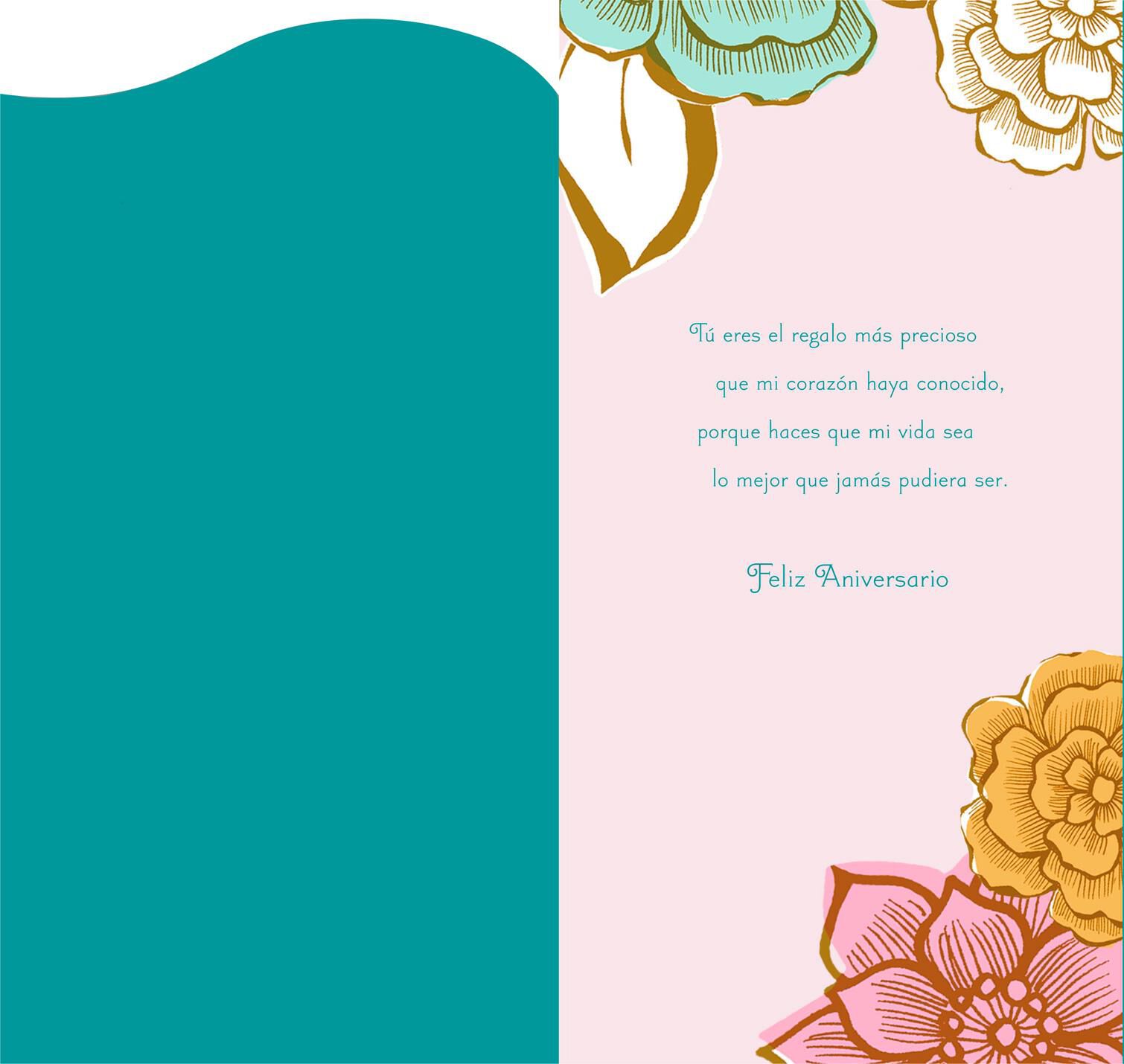The Best Gift SpanishLanguage Anniversary Card for Wife