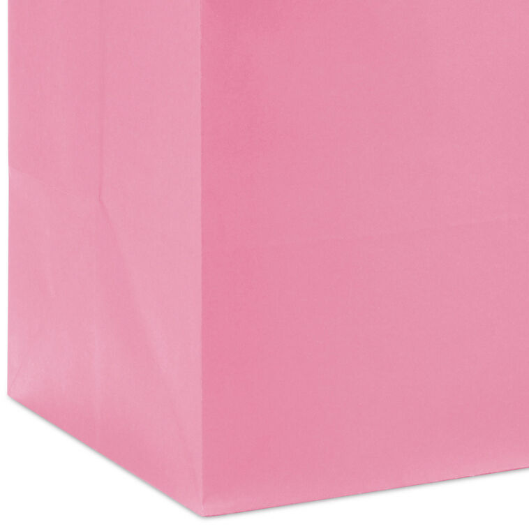 15" Pink Extra-Deep Gift Bag, Pink, large image number 5