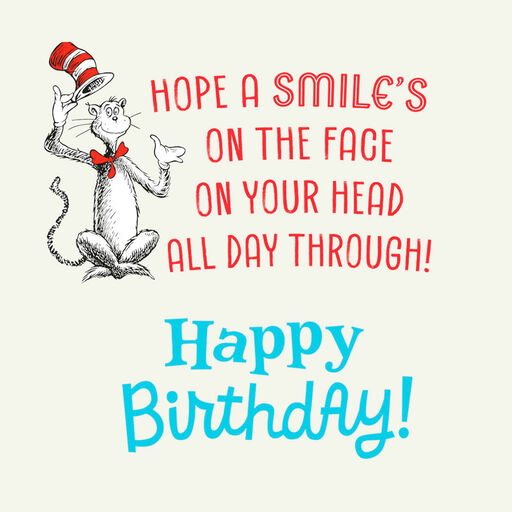 Dr. Seuss™ The Cat in the Hat Big Wish Birthday Card, 