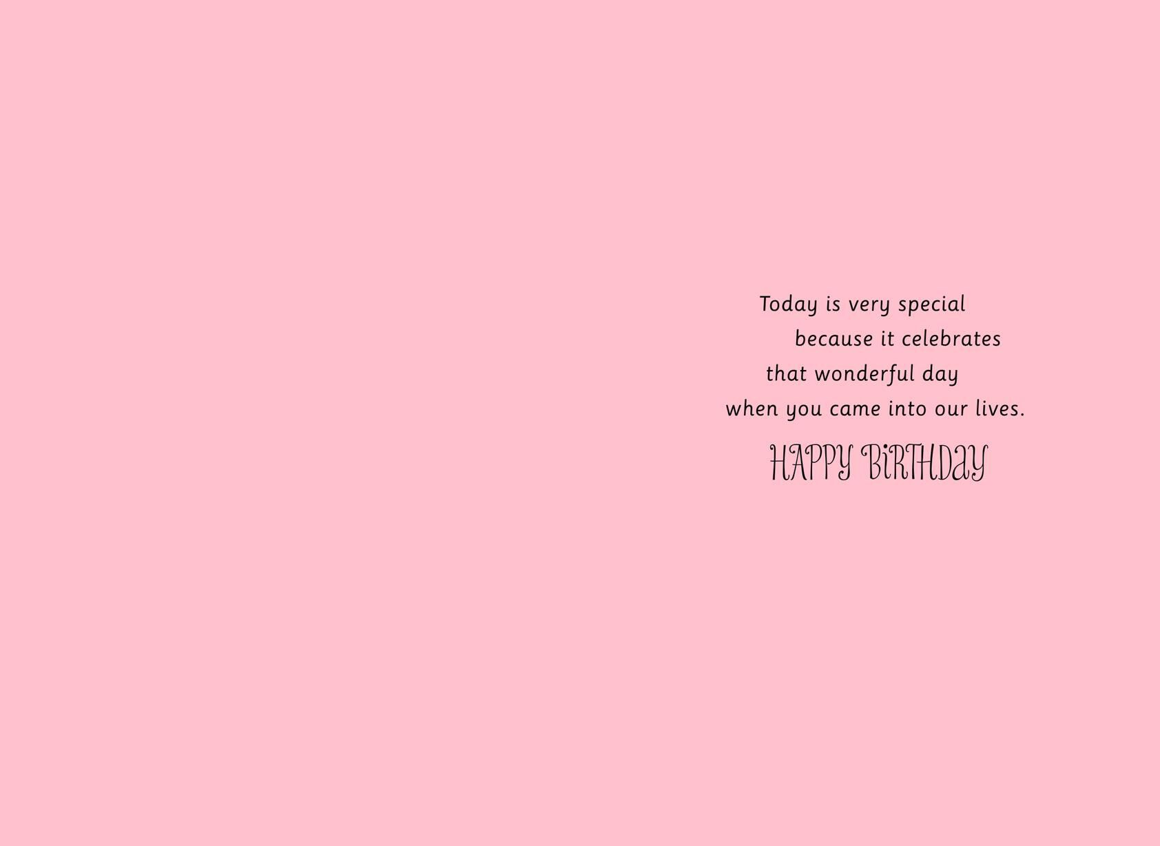 Celebrates You Birthday Card for Granddaughter