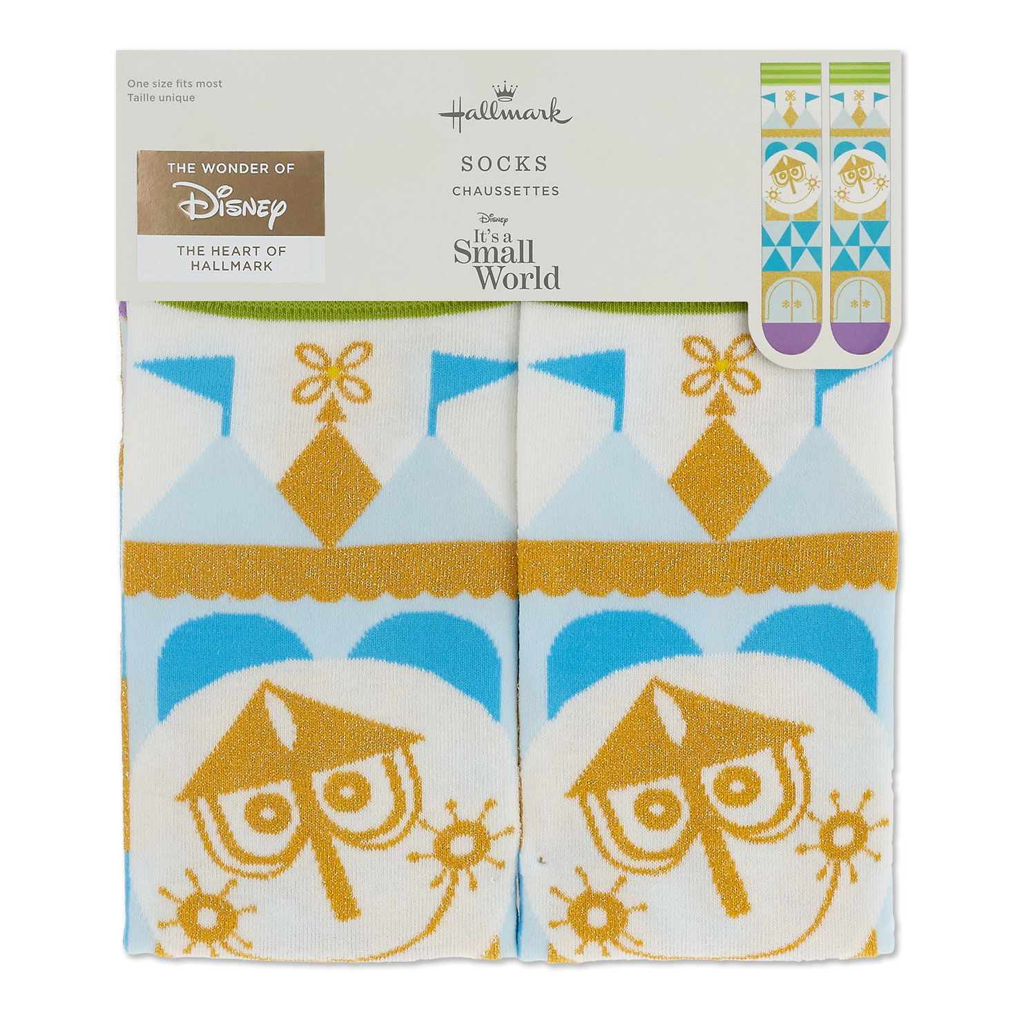 Disney It's a Small World Novelty Crew Socks, , large image number 4