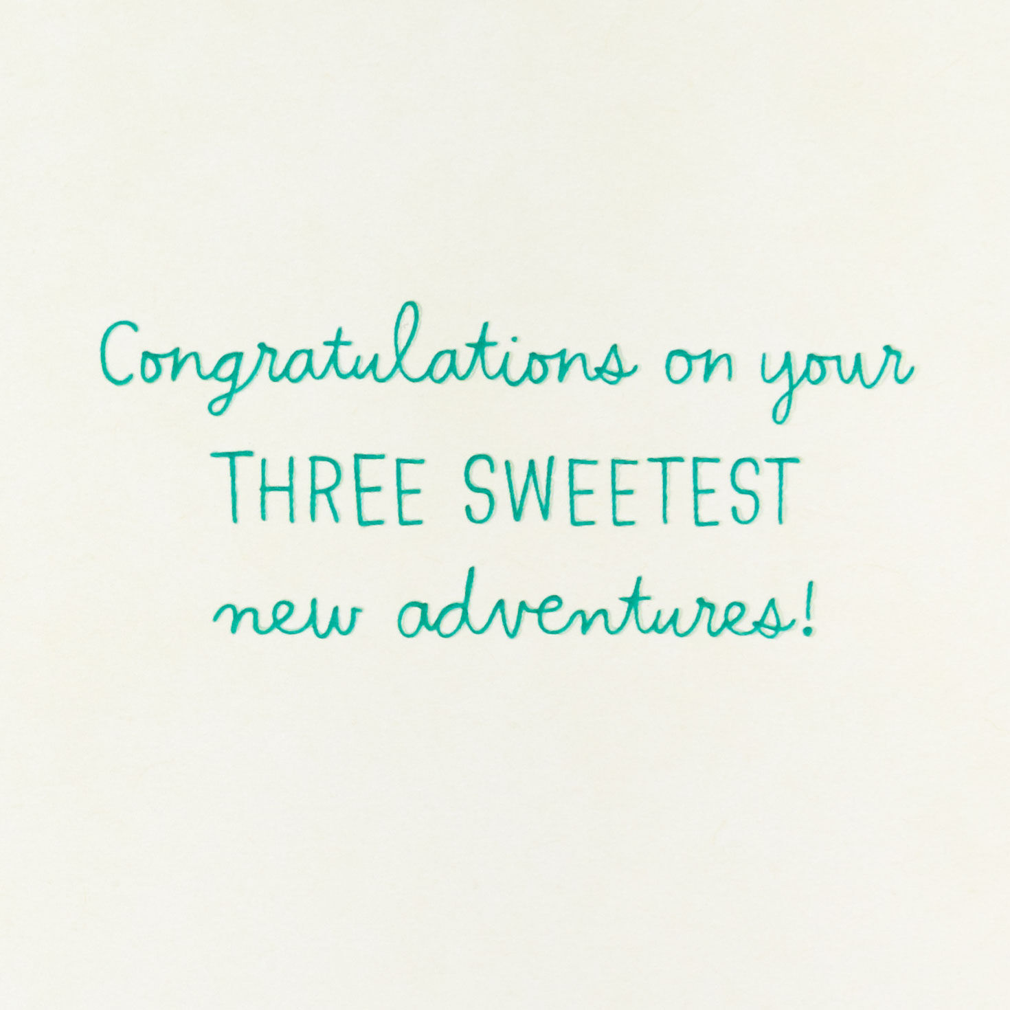 Triple the Love New Baby Triplets Card, , large image number 2