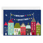 Houses With Lights Personalized Christmas Card Card Front with Envelope image number 1