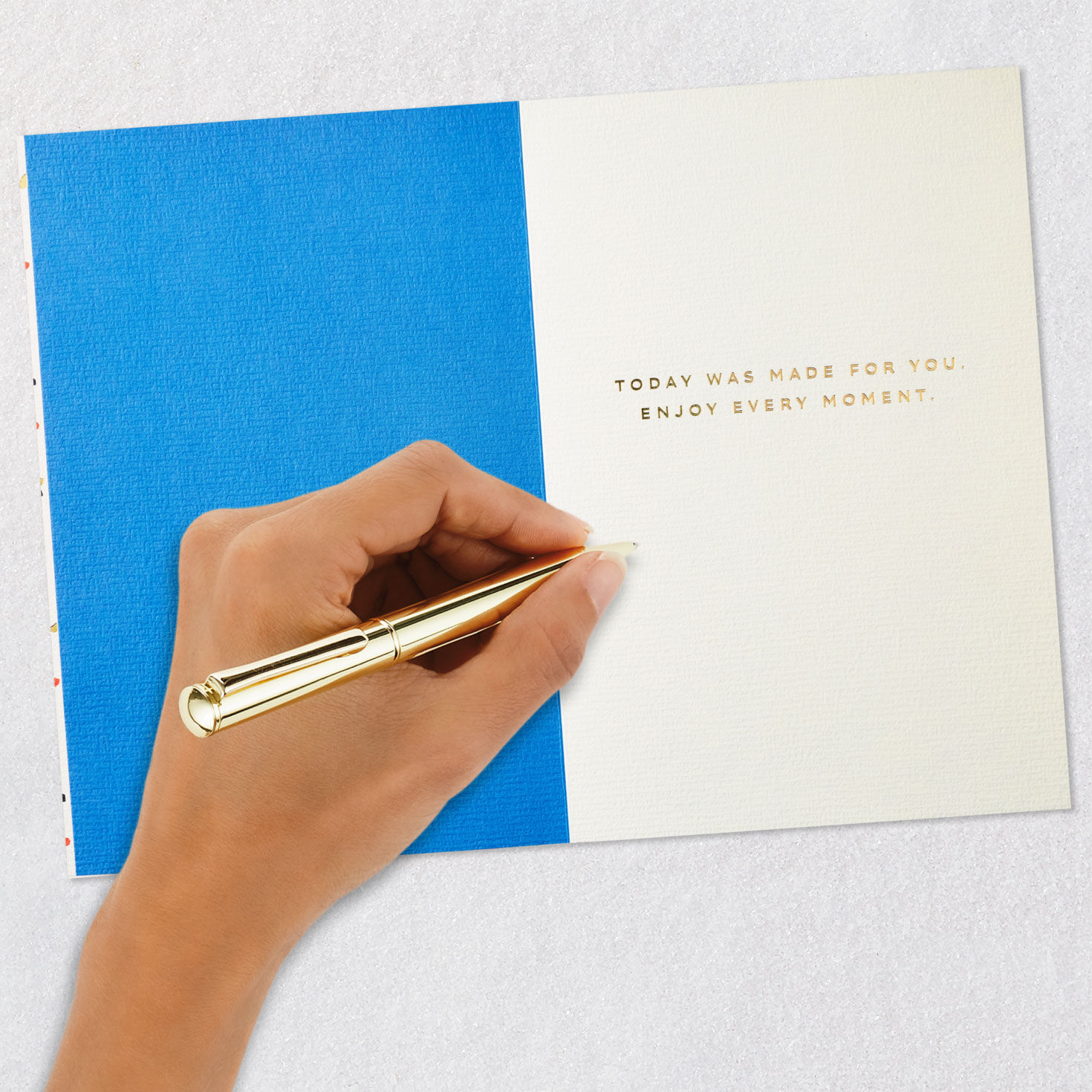 Colorful Microconfetti in Ivory Birthday Card Signing card image number 6