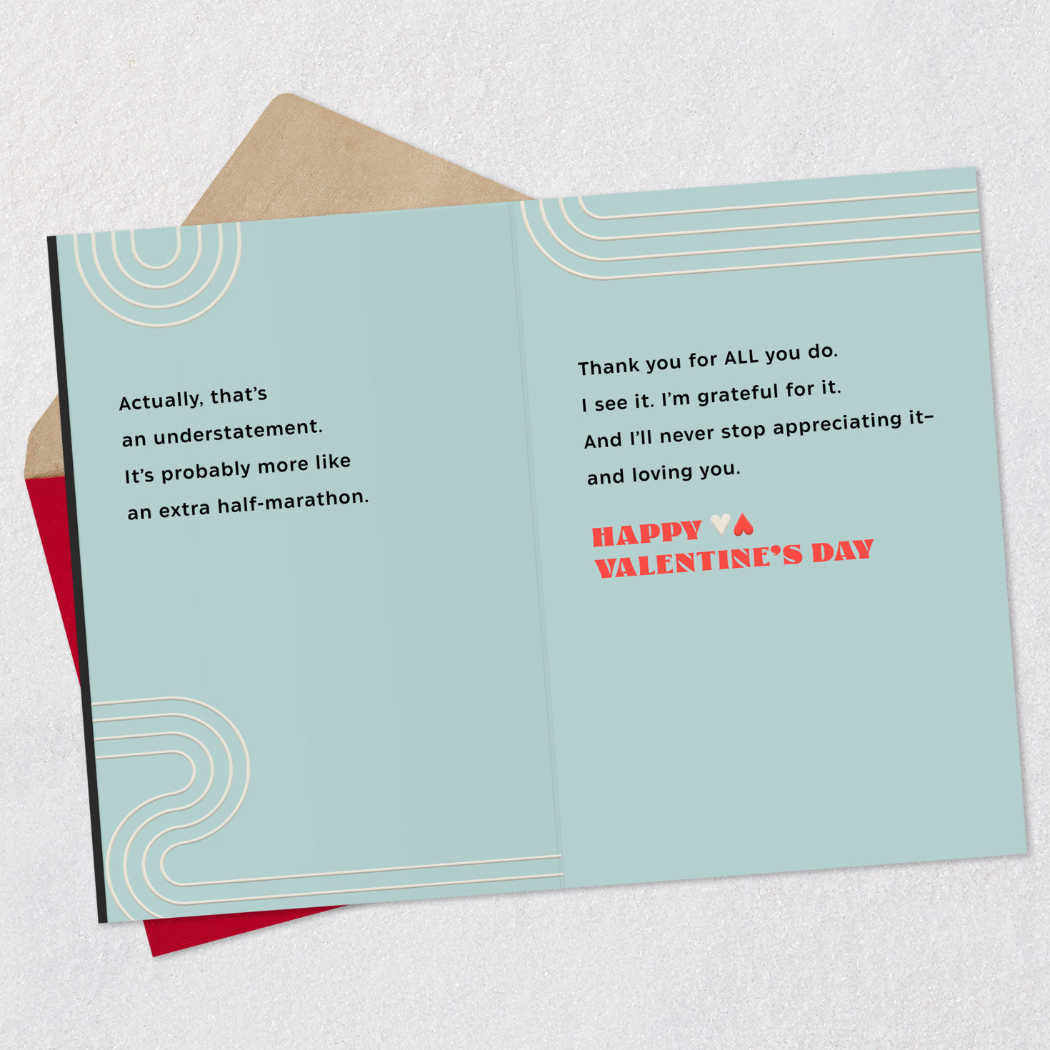 Your Love Goes the Extra Mile Valentine's Day Card for Husband, , large image number 4