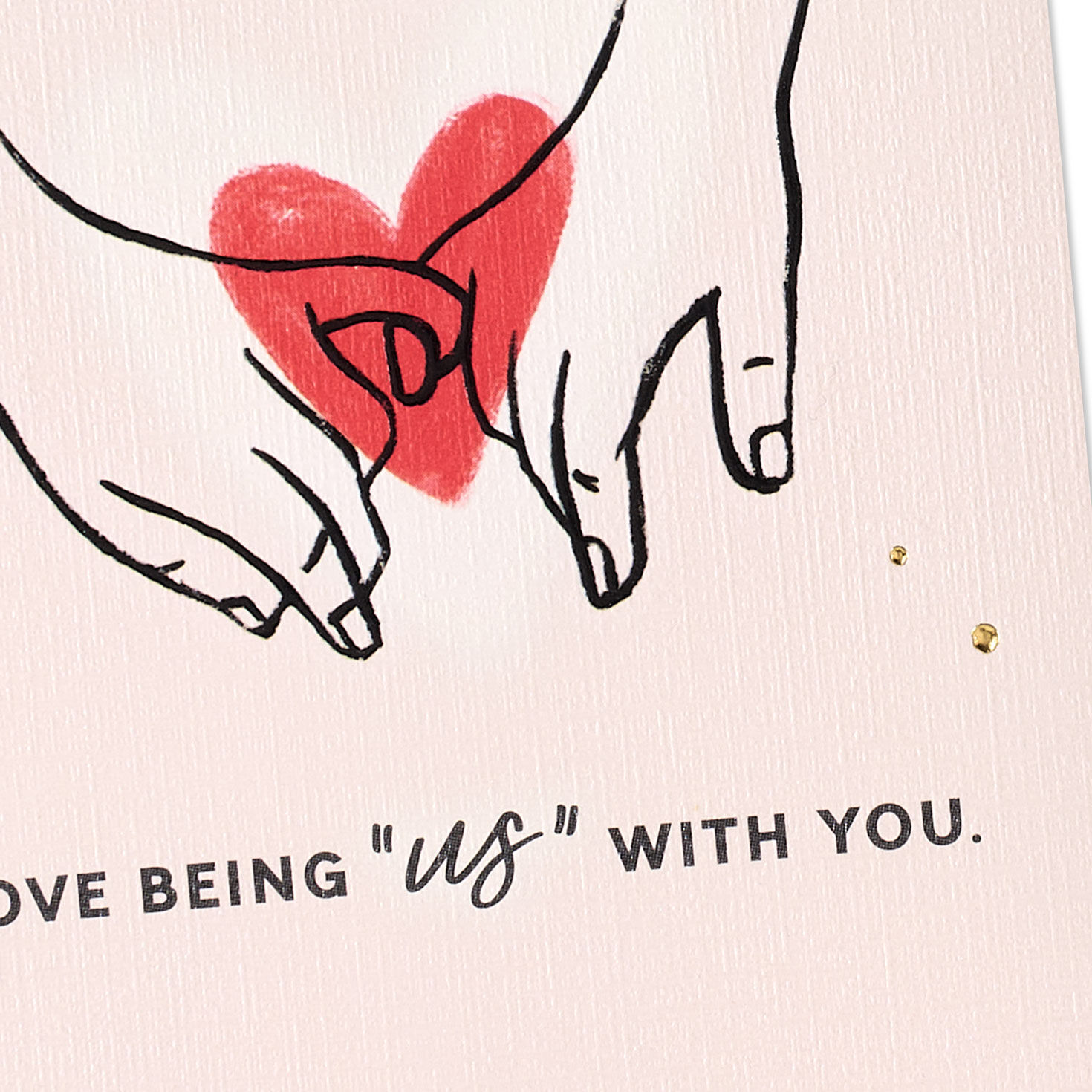 Hands Entwined and Heart Wife Valentines Day Card Card Front Detail image number 6