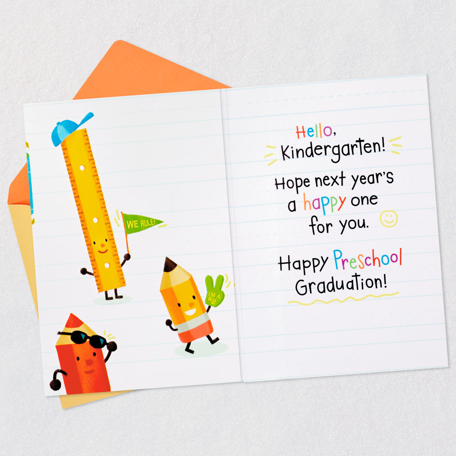 Classroom Characters Preschool Graduation Card for Kid, , large image number 3
