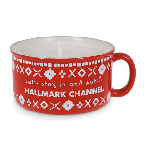 Hallmark Channel Let's Stay In Scented Candle Mug, , large