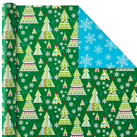 Christmas Cheer 4-Pack Reversible Wrapping Paper Assortment, 150 sq. ft., , large image number 5