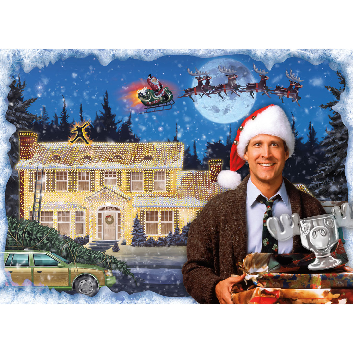 National Lampoon's Christmas Vacation Scenes Puzzle front image number 2