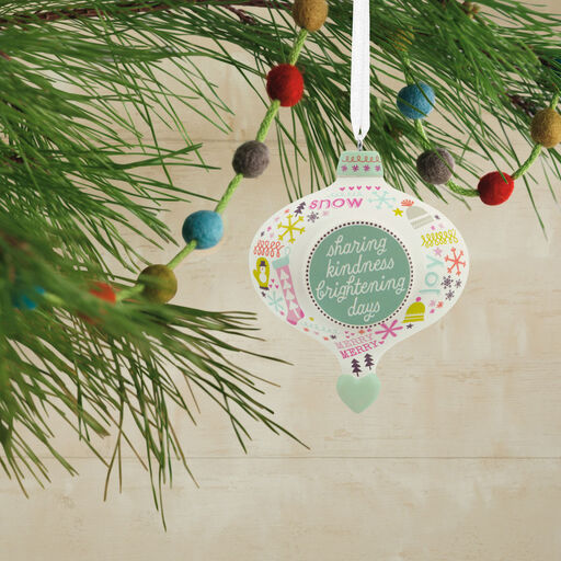 Sharing Kindness Brightening Days Caregiver Hallmark Ornament, 