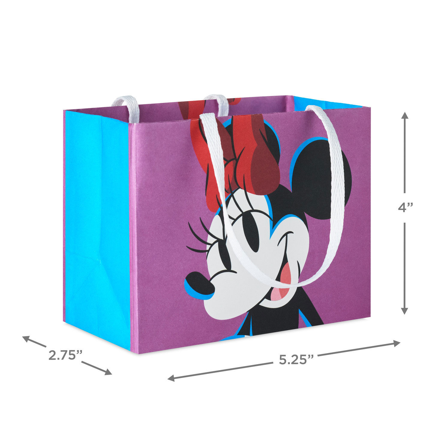 Mickey, Minnie, Pluto and Goofy Mini Gift Bag Set measurement image number 3