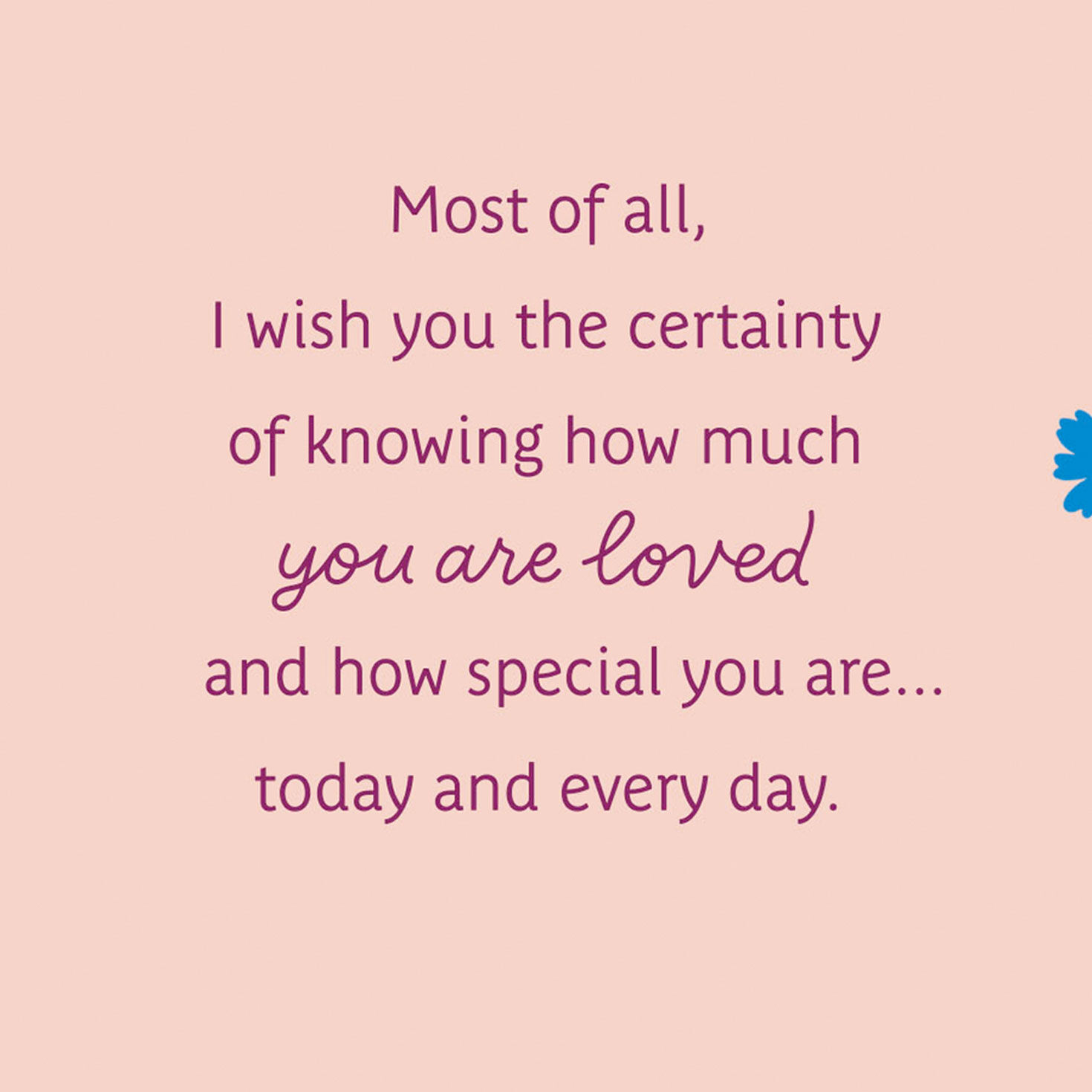 Cake and Flowers on Purple Granddaughter Birthday Card Sentiment image number 3