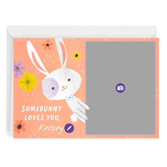 Personalized Somebunny Loves You Easter Photo Card, , large image number 6