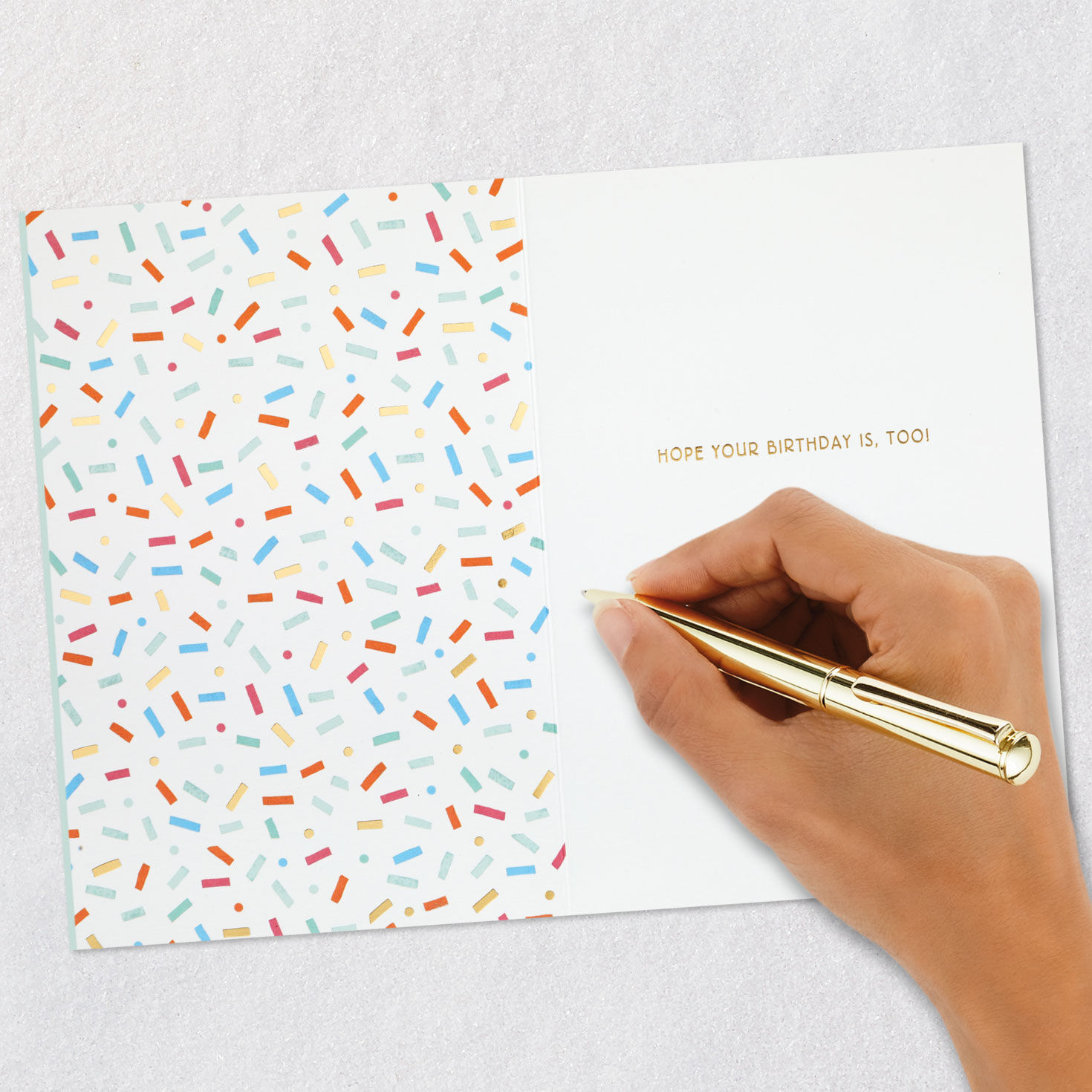 Colorful Zebra on Mint Birthday Card Signing card image number 6